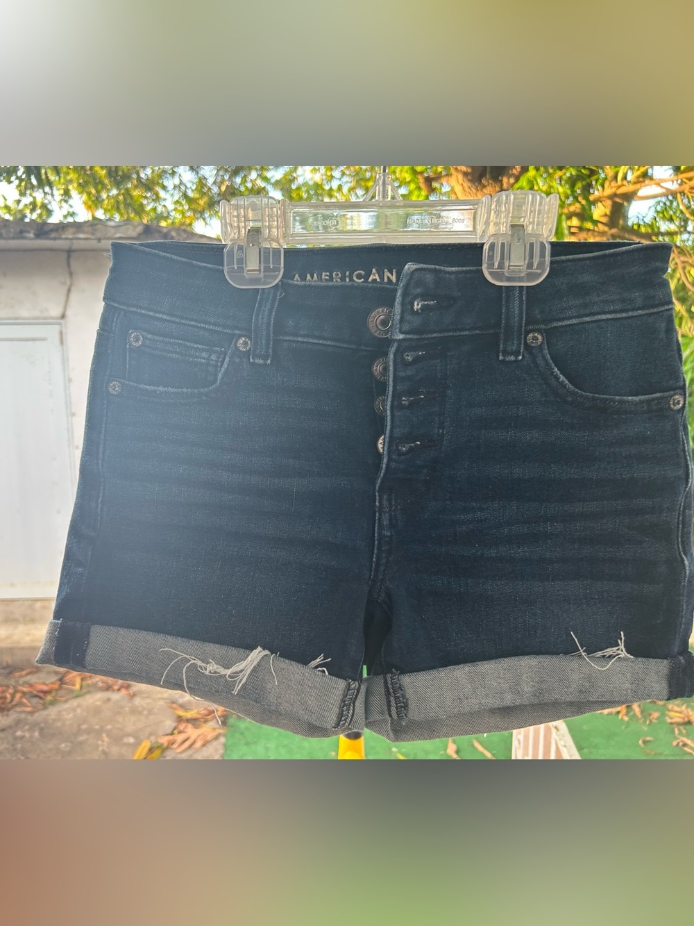 American Eagle Dark Blue The Dream Short Denim Shorts